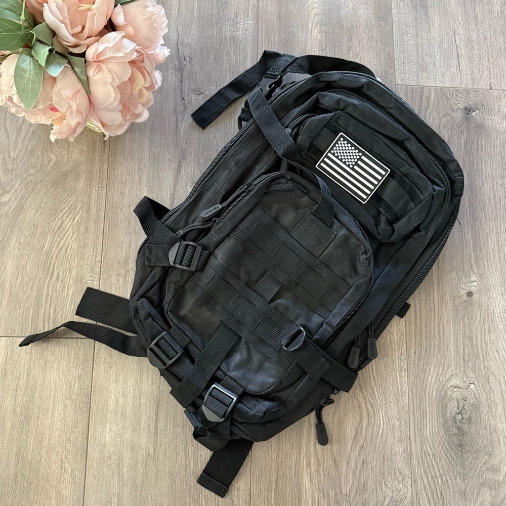 Evatac Black Tactical USA Military Style Backpack